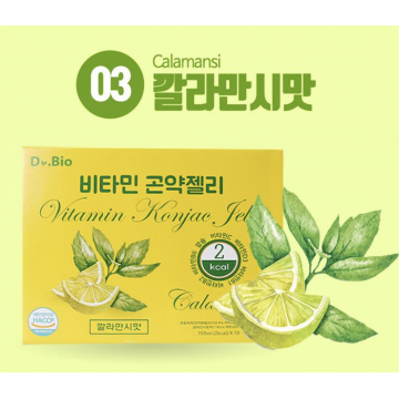 韓國 Dr.Bio 維他命2卡路里蒟蒻啫喱(柑桔味) 一盒10包